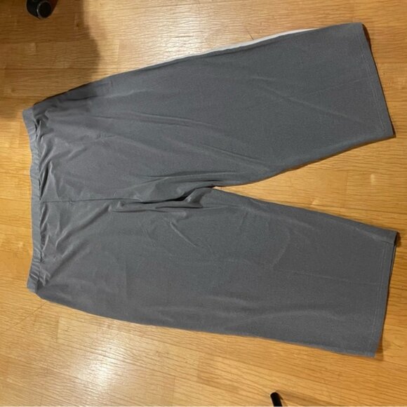 Sympli Gray Cropped Pants with White Stripe - Picture 5 of 8